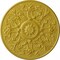 Ekena Millwork Versailles Ceiling Medallion (Fits Canopies up to 3 1/4"), Hand-Painted Rich Gold, 33"OD x 1 3/4"P CM33VERGS - alternate 1